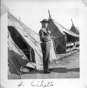 Corporal Bernie Richell, Camp Beauregard, Louisiana, 1940