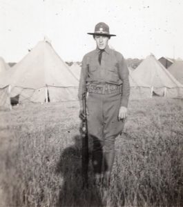 Soldier at Camp Beauregard, Louisiana, 1940